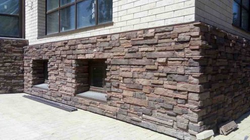 Искусственный камень плоский Atlas Stone Крепостная стена 097 коричневый рис 2