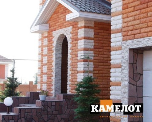 Искусственный камень плоский Камелот Диксон 051 бежевый рис 5